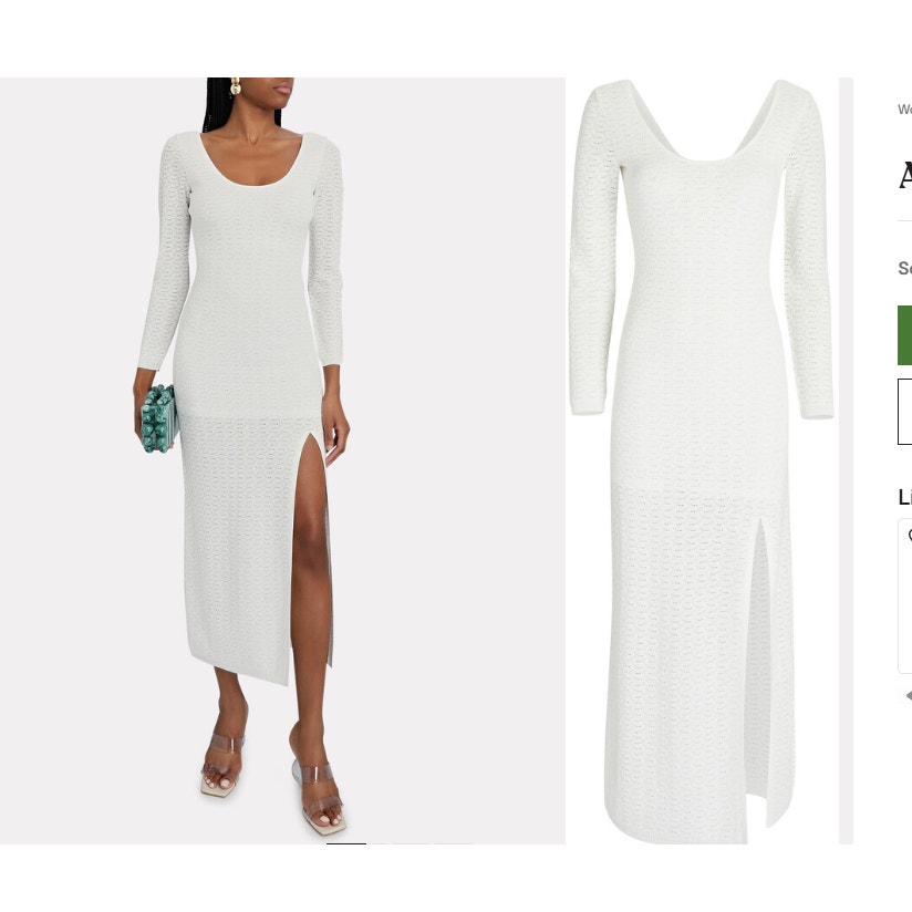 Alexis Moura Knit Lurex Midi Dress Size Large